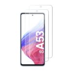 Tempered Glass Screen Protector Compatible for Samsung Galaxy A53 5G (Transparent) Full Screen Coverage (Except Edges) and Easy Installation Kit  Pack of 2 - Image 3