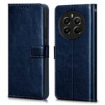 Shock Proof Flip Cover Back Case for Realme Narzo 70 | Magnetic Wallet Leather Case with Stand