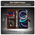 Shock Proof Flip Cover Back Case for Mi Redmi A3 | Magnetic Wallet Leather Case with Stand - Image 7