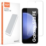 Unbreakable Nano Film Glass Screen Protector for Samsung Galaxy S23 FE 5G [ Flexible Like a Screen Guard, Harder Than a Tempered Glass ]  Pack of 2 Clear - Image 2