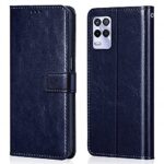 Shock Proof Flip Cover Back Case for Realme Narzo 30 5G | Magnetic Wallet Leather Case with Stand