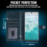 Shock Proof Flip Cover Back Case for Vivo V30 Pro | Magnetic Wallet Leather Case with Stand - Image 4