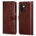 Shock Proof Flip Cover Back Case for Samsung Galaxy A26 5G | Magnetic Wallet Leather Case with Stand