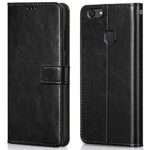 Shock Proof Flip Cover Back Case for Vivo V7 Plus | Magnetic Wallet Leather Case with Stand