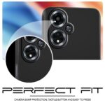 Back Cover for Oppo A59 5G | Ultra Slim Soft Rubberised Case | Inner Velvet Fabric Lining | Matte Silicone Flexible Mobile Case | Camera Protection - Black - Image 5