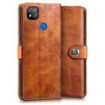 Shock Proof Flip Cover Back Case for Xiaomi Mi Redmi 9 | Magnetic Wallet Leather Case with Stand - Image 3