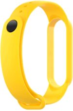 Replacement Strap Wristband for Mi Band 5 Smartwatch | Soft Silicone Matte Sport Wristband Accessory Flexible Bracelet Compatible with Xiaomi Mi Band 5  Yellow - Image 3