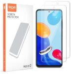 Screen Protector Tempered Glass for Redmi Note 11 | Note 11s | Redmi Note 10 | Note 10S with Full Screen Coverage (Except Edges) (Pack of 2) Clear - Image 2