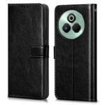 Shock Proof Flip Cover Back Case for Realme P3 Pro 5G | Magnetic Wallet Leather Case with Stand