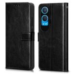 Shock Proof Flip Cover Back Case for 1+ Oneplus Nord Ce 4 Lite 5G | Magnetic Wallet Leather Case with Stand