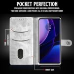 Shock Proof Flip Cover Back Case for Motorola Moto Edge 40 5G | Magnetic Wallet Leather Case with Stand - Image 5