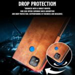 Shock Proof Flip Cover Back Case for Xiaomi Mi Redmi 9 | Magnetic Wallet Leather Case with Stand - Image 7