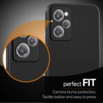 Ultra Slim Soft Rubberised Back Cover Case for Poco X5 Pro 5G | Inner Velvet Fabric Lining | Matte Silicone Flexible Camera Protection Back Cover ? Black - Image 5