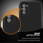 kelpuj Back Cover for Nokia G42 5G | Ultra Slim Soft Rubberised Case | Inner Velvet Fabric Lining | Matte Silicone Flexible Mobile Case | Camera Protection - Black - Image 8