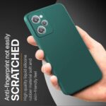 Ultra Slim Soft Rubberised Back Cover Case for Poco X5 Pro 5G | Inner Velvet Fabric Lining | Matte Silicone Flexible Camera Protection Back Cover ? Green - Image 6