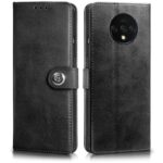 Shock Proof Flip Cover Back Case for Oneplus 7T | Magnetic Wallet Leather Case with Stand