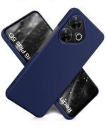 Slim Frameless Back Cover for Mi Redmi 13 5G | Poco M6 Plus 5G | Ultra Thin Lightweight Design & Camera Protection | Soft Matte Silicone Flexible Mobile Case (Blue) - Image 4