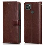 Shock Proof Flip Cover Back Case for Motorola Moto G9 Power | Magnetic Wallet Leather Case with Stand