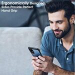 Shock Proof Clear Protective Back Case for Oppo A55 4G - AirEDGE Technology | 360 Degree Camera Protection | Transparent Hybrid Back Case Mobile Cover - Black - Image 5