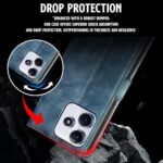 Shock Proof Flip Cover Back Case for Mi Redmi 12 5G | Magnetic Wallet Leather Case with Stand - Image 8