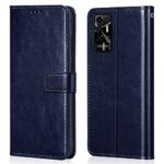 Shock Proof Flip Cover Back Case for Tecno Pova 2 | Magnetic Wallet Leather Case with Stand