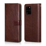 Shock Proof Flip Cover Back Case for Samsung Galaxy S10 Lite | Magnetic Wallet Leather Case with Stand