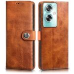 Shock Proof Flip Cover Back Case for Oppo A79 5G | Magnetic Wallet Leather Case with Stand