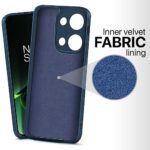 kelpuj Back Cover for 1+ OnePlus Nord 3 5G | Ultra Slim Soft Rubberised Case | Inner Velvet Fabric Lining | Matte Silicone Flexible Mobile Case | Camera Protection - Blue - Image 5