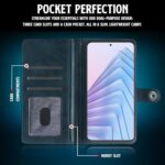Shock Proof Flip Cover Back Case for Redmi Note 14 Se 5G | Magnetic Wallet Leather Case with Stand - Image 7