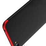 3 in 1 Double Dip Case [ Anti Slip ] Super Slim [Hard] Hybrid PC All Angle Protection Lightweight Matte Hard Back Case Cover for XIAOMI MI REDMI Y1 - Black with Red