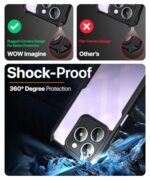 Shock Proof Clear Protective Back Case for Realme Narzo N63 | Realme C63 - AirEDGE Technology | 360 Degree Camera Protection | Transparent Hybrid Back Case Mobile Cover - Black - Image 7