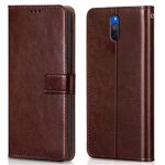 Shock Proof Flip Cover Back Case for Xiaomi Mi Redmi 8A | Magnetic Wallet Leather Case with Stand