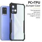 Shock Proof Clear Back Case Mobile Cover for Vivo Y21 | Y21S | Y33s (Hard | Hybrid PC + TPU | Full Armour Device & Camera Protection | Black) - Image 6