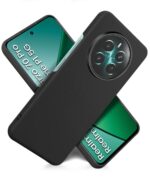 kelpuj Slim Frameless Back Cover for Realme Narzo 70 | Narzo 70 Pro | Realme 12 Plus | P1 5G | Ultra Thin Lightweight Design & Camera Protection | Soft Matte Silicone Flexible Mobile Case (Black) - Image 4