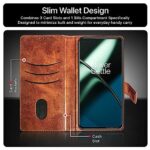 Shock Proof Flip Cover Back Case for 1+ Oneplus 11 5G | Magnetic Wallet Leather Case with Stand - Image 5