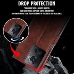 Shock Proof Flip Cover Back Case for 1+ Oneplus 10R 5G | Magnetic Wallet Leather Case with Stand - Image 7