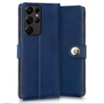 Shock Proof Flip Cover Back Case for Samsung Galaxy S22 Ultra | Magnetic Wallet Leather Case with Stand - Image 2