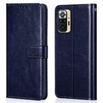 Shock Proof Flip Cover Back Case for Xiaomi Redmi Note 10 | Magnetic Wallet Leather Case with Stand