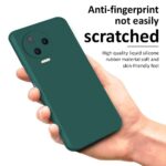 Back Cover for Infinix Note 12 Pro | Ultra Slim Soft Rubberised Case | Inner Velvet Fabric Lining | Matte Silicone Flexible Mobile Case | Camera Protection - Green - Image 4