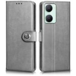 Shock Proof Flip Cover Back Case for Iqoo Z9 Lite | Magnetic Wallet Leather Case with Stand