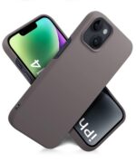 Slim Frameless Back Cover for iPhone 13 | iPhone 14 | Ultra Thin Lightweight Design & Camera Protection | Soft Matte Silicone Flexible Mobile Case (Grey) - Image 3