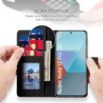 Shock Proof Flip Cover Back Case for Xiaomi Mi Redmi Note 13 Pro 5G | Magnetic Wallet Leather Case with Stand - Image 7