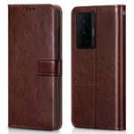 Shock Proof Flip Cover Back Case for Vivo X70 Pro 5G | Magnetic Wallet Leather Case with Stand