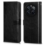 Shock Proof Flip Cover Back Case for Realme 12 Pro 5G | Magnetic Wallet Leather Case with Stand