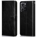 Shock Proof Flip Cover Back Case for Poco X5 Pro 5G | Magnetic Wallet Leather Case with Stand
