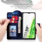 Shock Proof Flip Cover Back Case for Itel P55 5G | Magnetic Wallet Leather Case with Stand - Image 7
