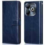 Shock Proof Flip Cover Back Case for Infinix Smart 8 Hd | Magnetic Wallet Leather Case with Stand