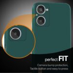 Ultra Slim Soft Rubberised Back Cover Case for Realme 10 4G | Inner Velvet Fabric Lining | Matte Silicone Flexible Camera Protection Back Cover ? Green - Image 5