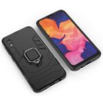 Shock Proof Back Case Mobile Cover for Samsung Galaxy A10 (Armor | Hybrid PC + TPU | Full Protection with Ring Holder Kickstand | Carbon Black) - Image 3