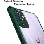 Shock Proof Clear Transparent Back Case Mobile Cover for 1+OnePlus 9 (Hard | Hybrid PC + TPU | Full Armour Device & Camera Protection | Camo Green) - Image 5